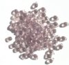 100 4x6mm Transparent Light Amethyst Drop Beads